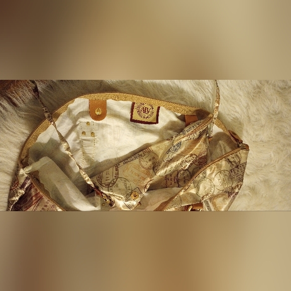 Rare Andare Lontano Viaggiando ALV tote, shoulder, travel bag with crossbody Bag - Picture 8 of 15